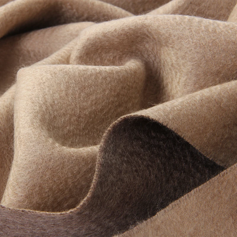 

BOHOBOCO winter fashion new design double faced cashmere pashmina luxury quality thick warm women infinity shawl