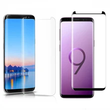 2 шт. 3D закаленное Стекло Экран протектор для samsung Galaxy S9 плюс S8 Note 9 8 накладка Стекло протектор черный прозрачный