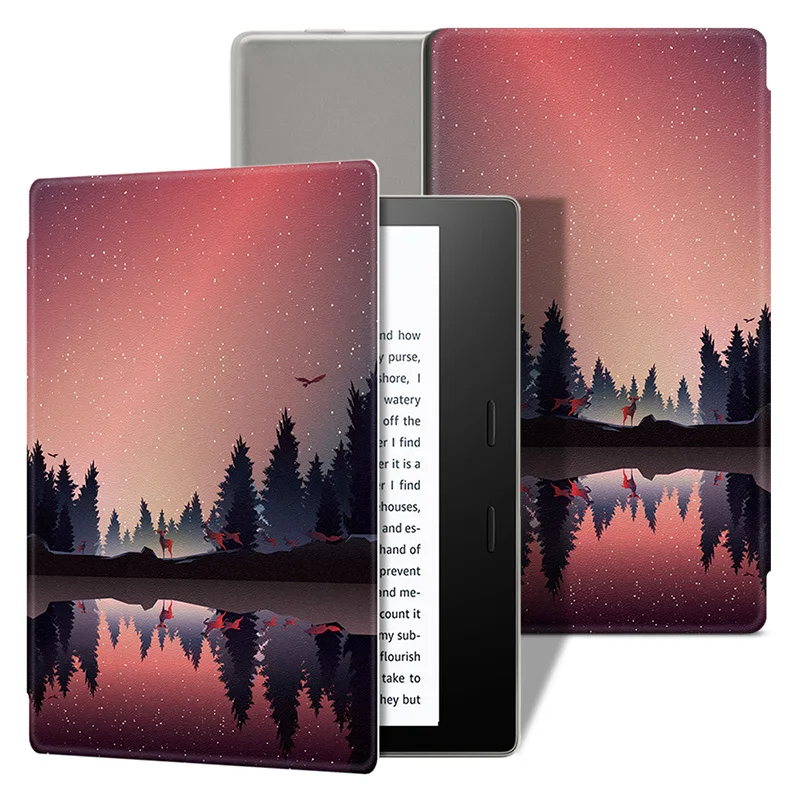 

BOZHUORUI Ultra-thin case fit 7" Kindle Oasis 2 (9th Generation) eReader for Kindle Oasis 2017 magnetic adsorption Smart Cover
