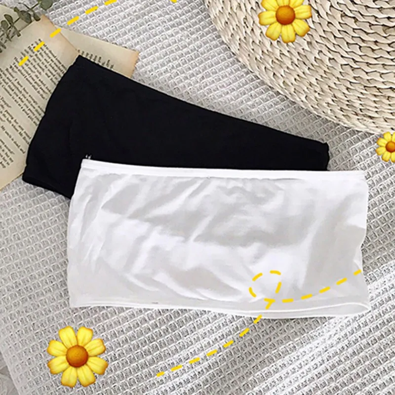 

Modal Tube Top Summer Women Sexy Lingeries Strapless Solid Color Bandeau Sleeveless Bra Underwear Wrap Chest Lingerie Intimate