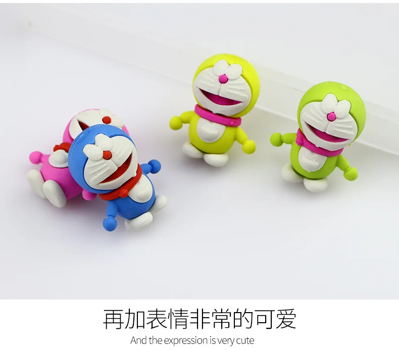 1 шт творческий мультфильм Doraemon Карамельный цвет Ластик резиновая ученик начальной школы призы, подарок канцелярские E0528