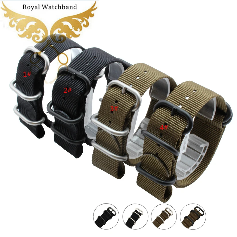 Watchbands 18mm 20mm 22mm 24mm ZULU NATO Military Watch Strap Band