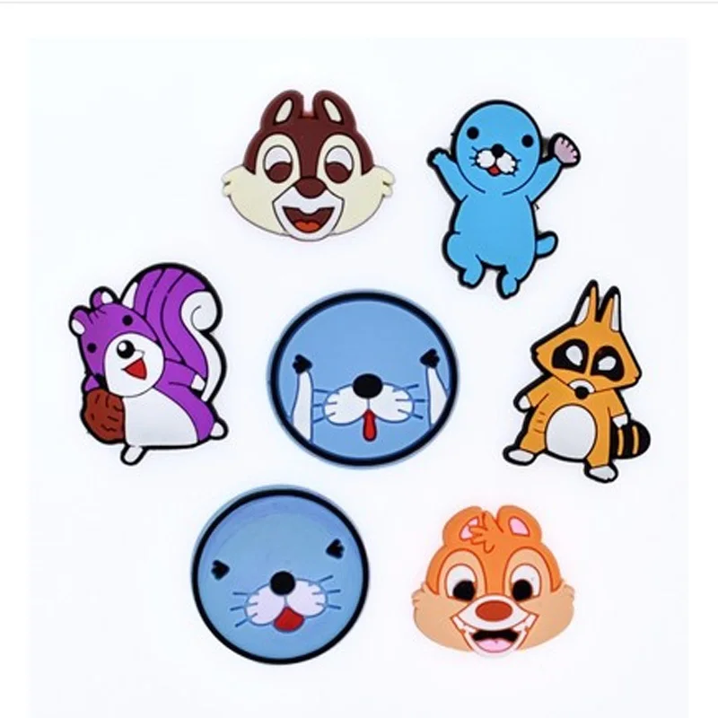 SENTCHARM 1 Set Cartoon Novelty Beers Animal Shoes Decoration For Croc Garden Shoes Lovely Shoes Accessory