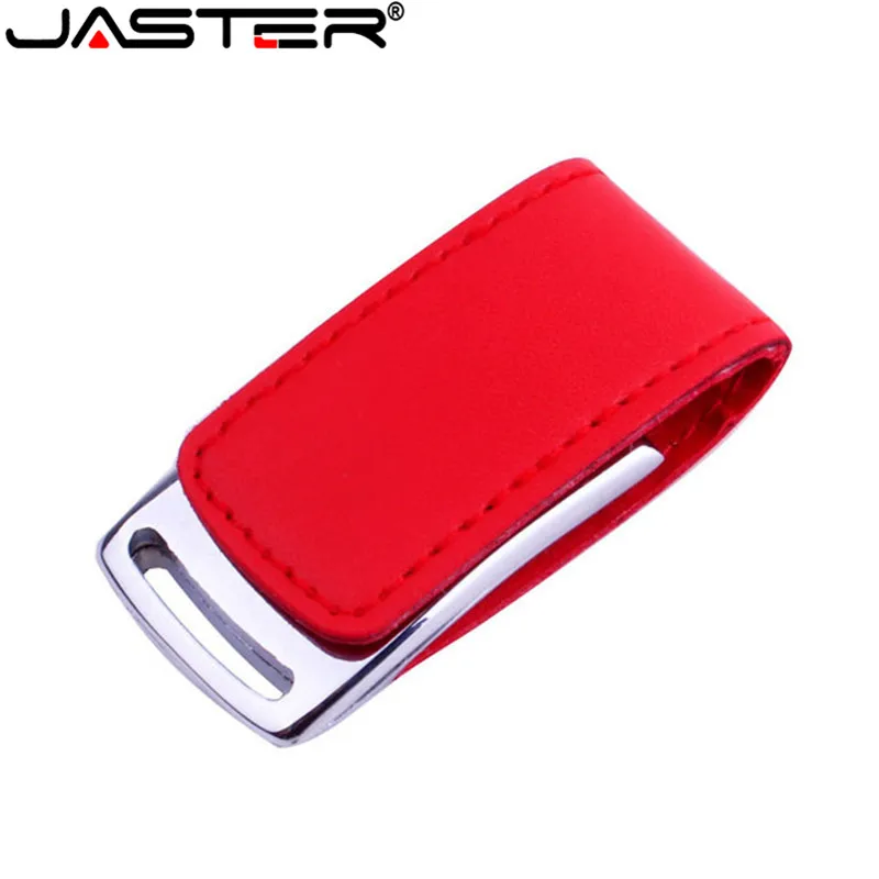 JASTER Подарочный кожаный металлический флеш-накопитель 4GB 8GB 16GB 32GB 64GB Udisk USB 2,0 usb флеш-накопитель карта памяти