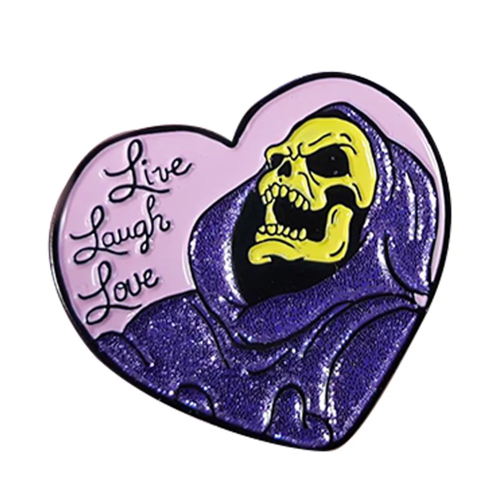 

Skeletor inspired Enamel Pin.
