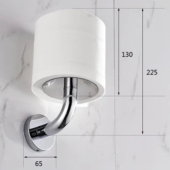 

1PC Portable Simple Round Chassis Bright Light Toilet Storager Tissue Container Paper Towel Pole for Hotel Household Bathroom
