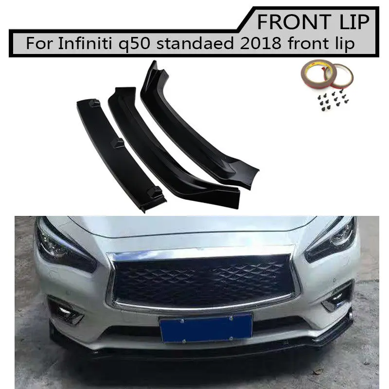 ABS передний спойлер для Infiniti Q50 Стандартный седан 4-дверь 2018-up 3 шт | Автомобили и