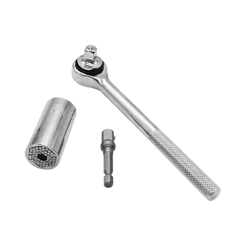 OUTAD Ratchet Wrench Bushing Set 7 19mm Magic Grip Socket Spanner Grip