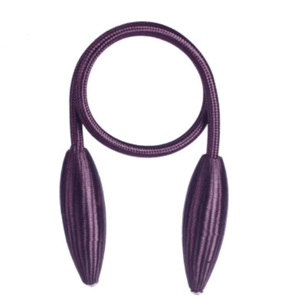 Узорные пряжки для занавесок, современный ремень для занавесок, веревка для спальни, гостиной, занавески, подхваты, декоративные аксессуары - Цвет: purple