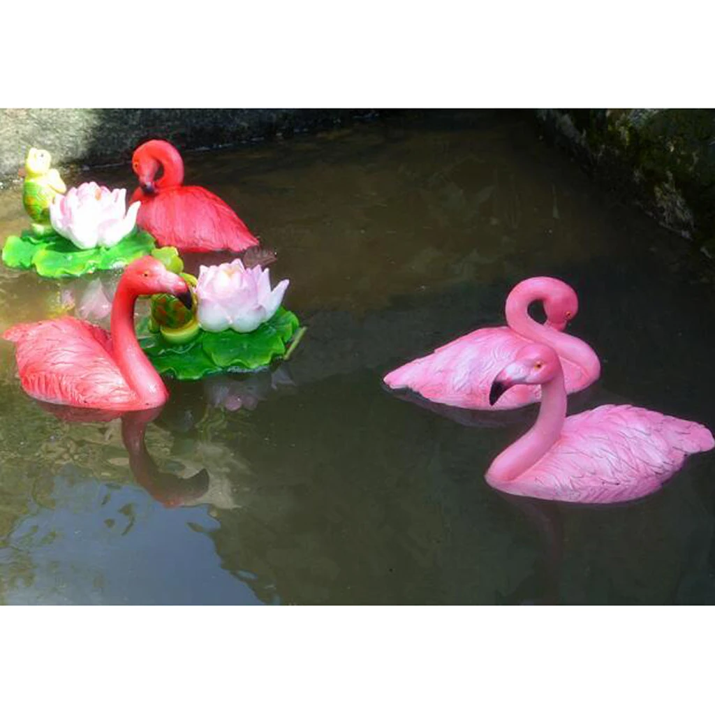 Bright Pink&Red Flamingo Yard Ornament/Flamingo Lawn Ornaments Garden Decor Pond Pool Decor