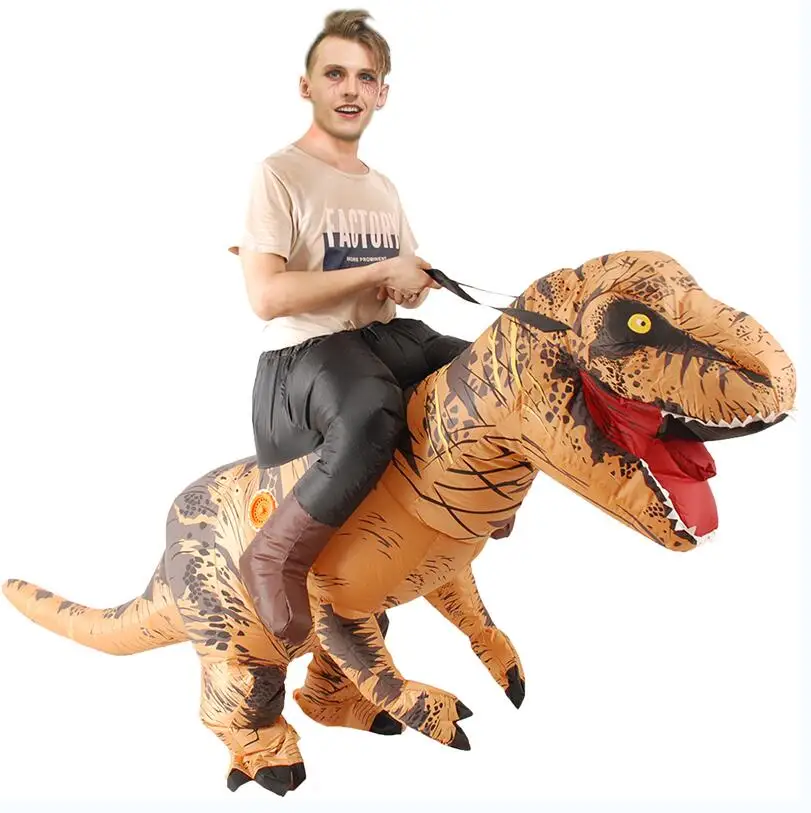 

high quality T-REX dinosaur Inflatable costume for Carnival day Adult Fancy Dress Costume Halloween costume for woman men