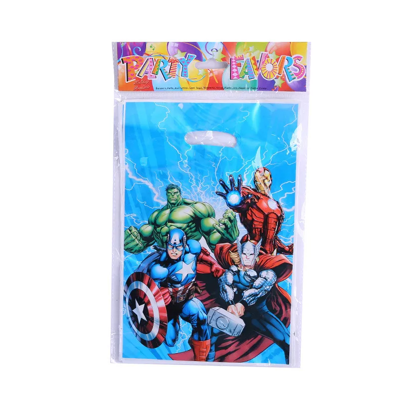 

10Pcs/1 Pack Party Supplies Avengers Pattern Gift Bag Gift Bag Decorations Birthday Party Superhero Theme Wedding