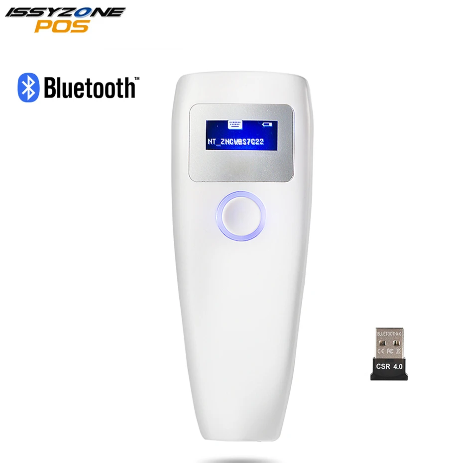 

ISSYZONEPOS 1D CCD Bluetooth Barcode Scanner for Warehouse Wireless Barcode Scanner for Logistic for Phone Payment Screen Code