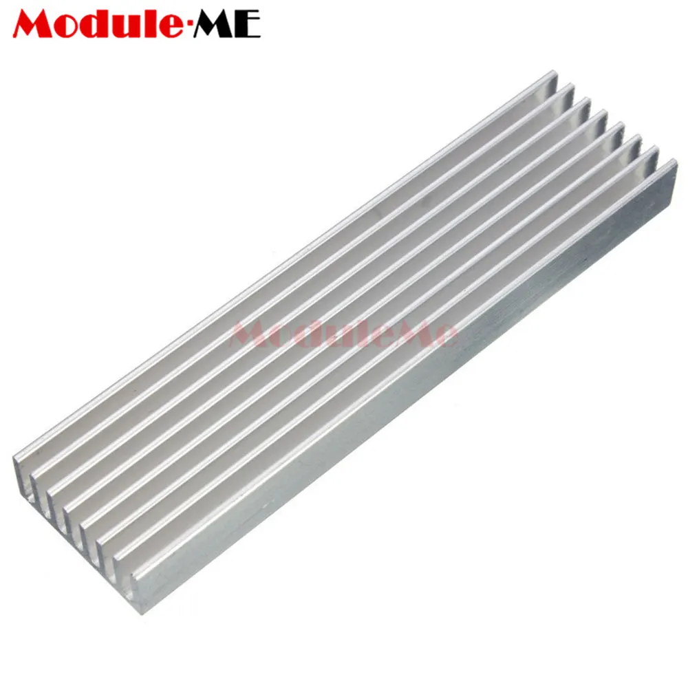 

Aluminum Heat Sink HeatSink 100x25x10mm Cooling LED Power IC Transistor For Computer Board Motherboard MOS Tube Large Power Tube