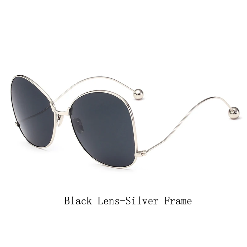 ETHAN, новинка, роскошные модные очки для женщин, фирменный дизайн, большая оправа, прозрачные линзы, для улицы, солнцезащитные очки для женщин, девушек, с коробкой - Цвет линз: Black Lens