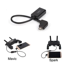 DJI SPARK DJI Mavic Pro Air Remote Controller Data Converting Cable USB Port Energy Conversion Line Wire for Smartphone Tablets