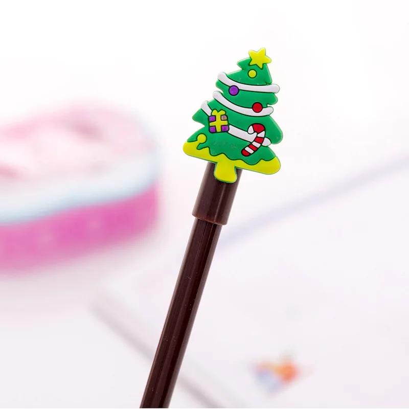 Милая мультяшная Рождественская серия гелевых ручек, креативная свежая офисная ручка для студентов, канцелярские принадлежности - Цвет: B