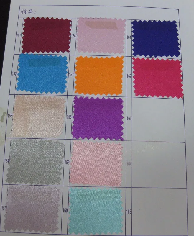 5"(1,5 м) ширина качество шелк атласная ткань Свадебный Атлас цвета