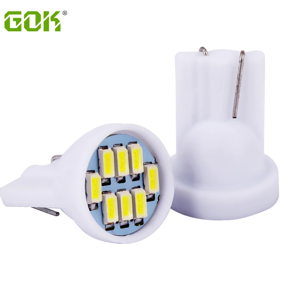 100 шт./лот супер яркий белый T10 светодиод 194 168 192 W5W 3014 Светодиод t10 8smd автомобильное