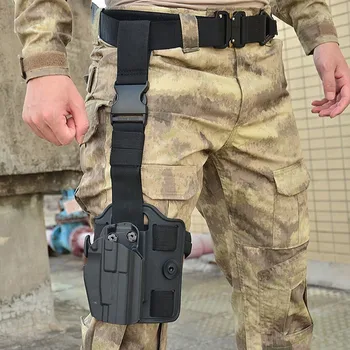 

Nylon Tactical Drop Leg Platform Panel Handgun Pistol Modular Holsters And Pouches Release Buckles Hunting Army Accessories