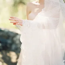 Точки тюль 2.5 м фаты долго завеса 1 слой фату мантилья собор кружева край с фата V804