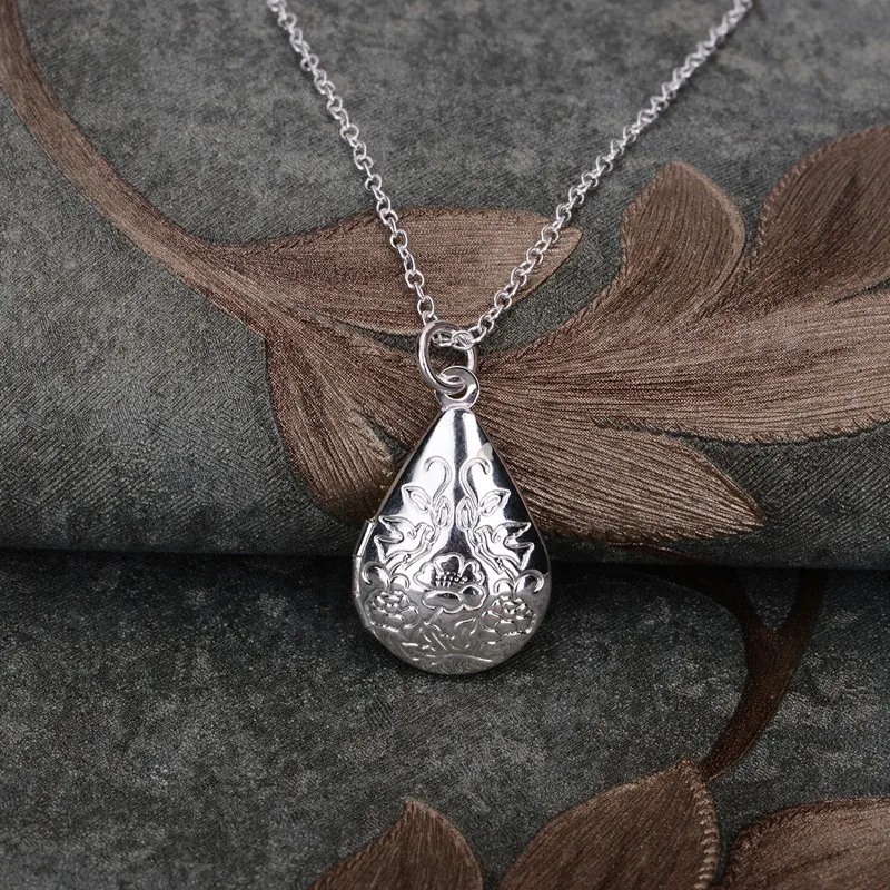 

silver plated Necklace sterling-silver-jewelry silver Pandant Fashion Jewelry AUVIQGIU