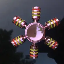 Three-headed sixRainbow Спиннеры палец Spinner Спиннер из АБС-пластика Спиннер приходит анти снять стресс игрушечные лошадки СДВГ игрушечные лошадки