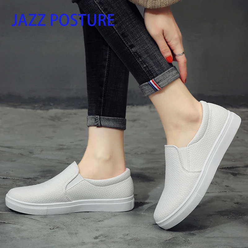 

Women's Shoes 2019 New Flat shoes Slip-On Round Toe Shoes Korean Shoes White Yellow pink Ladies Pedals Slip-on y198