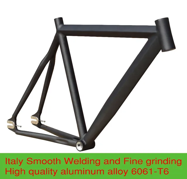 Best price at $189 Cheap Crazy Price 52/55CM Smooth Welding Aluminium Alloy Fixie Fixed Gear Frame Track Bike Bicycle Parts Free shipping