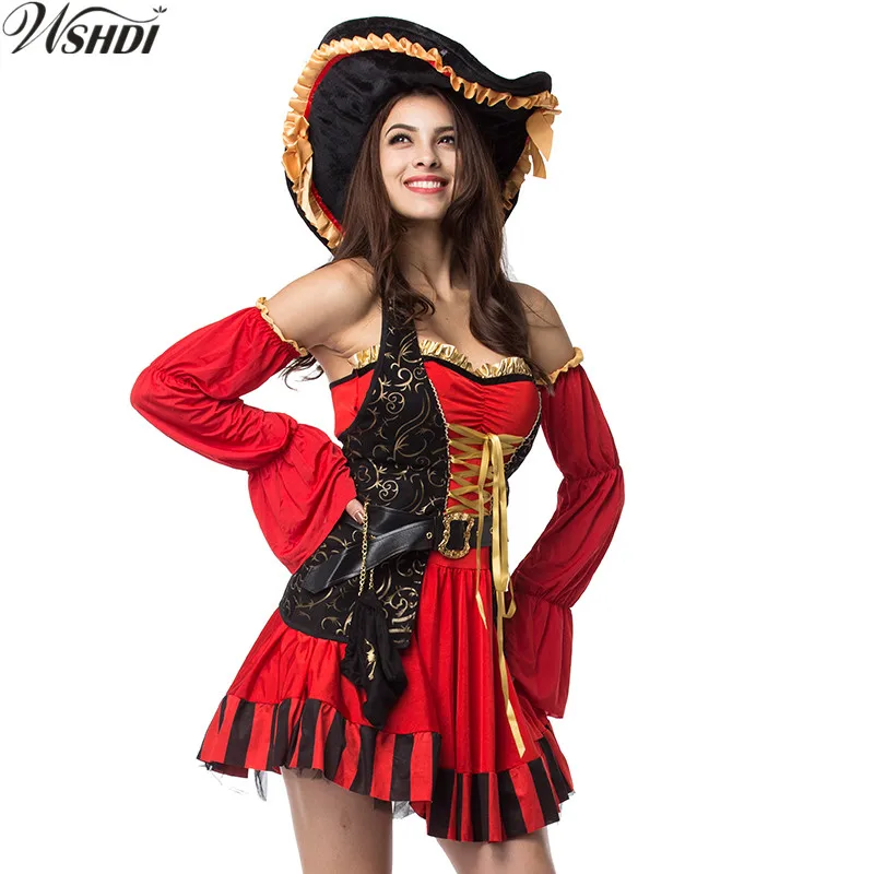 Женский костюм Ahoy Matey пирата из открытого моря маскарадный фантазия костюмы на