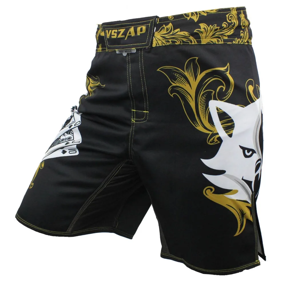 VSZAP MMA шорты Дешевые Мужские MMA одежда Дышащие хлопковые шорты для борьбы с захватом бокса Thai тайские брюки тайского бокса Boxeo