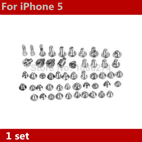 Original New Full Set Screw Whole Bolt Replacement for iPhone 5 5G Free Shipping | Обустройство дома