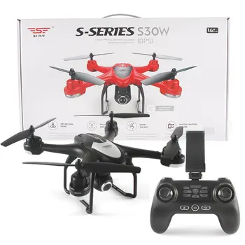 

S20W S30W GPS 4-Axis RC Drone 720/1080P Adjustable Camera Headless Mode Auto Follow Return Takeoff/Landing Hover RC Quadcopter