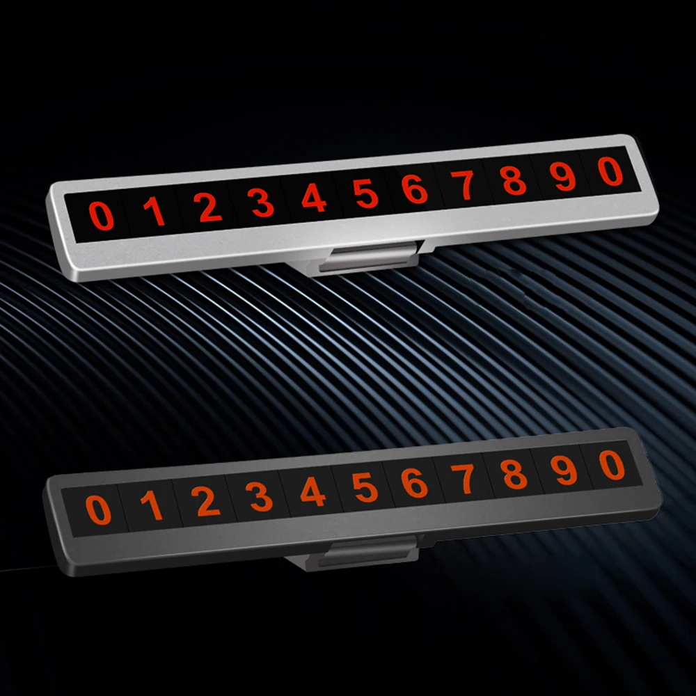 

Car Night Luminous Temporary Parking Card Car Stickers Mobile Phone Number Card Car-styling Hidden Car Parking Number Plate