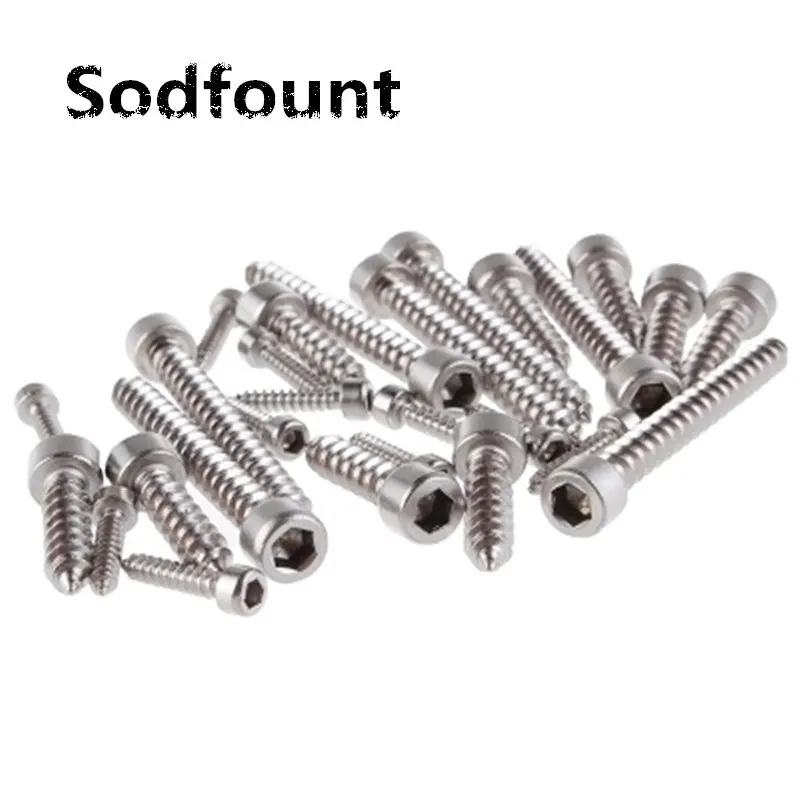 M3 x 14mm M3 100Pcs Tapping Screws Stainless Steel Hex Socket Cap Head Self-Tapping Screw