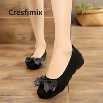 

Cresfimix chaussures plates femmes women cute soft & comfortable hotel work flat shoes lady fashion ballet dance shoes a3225