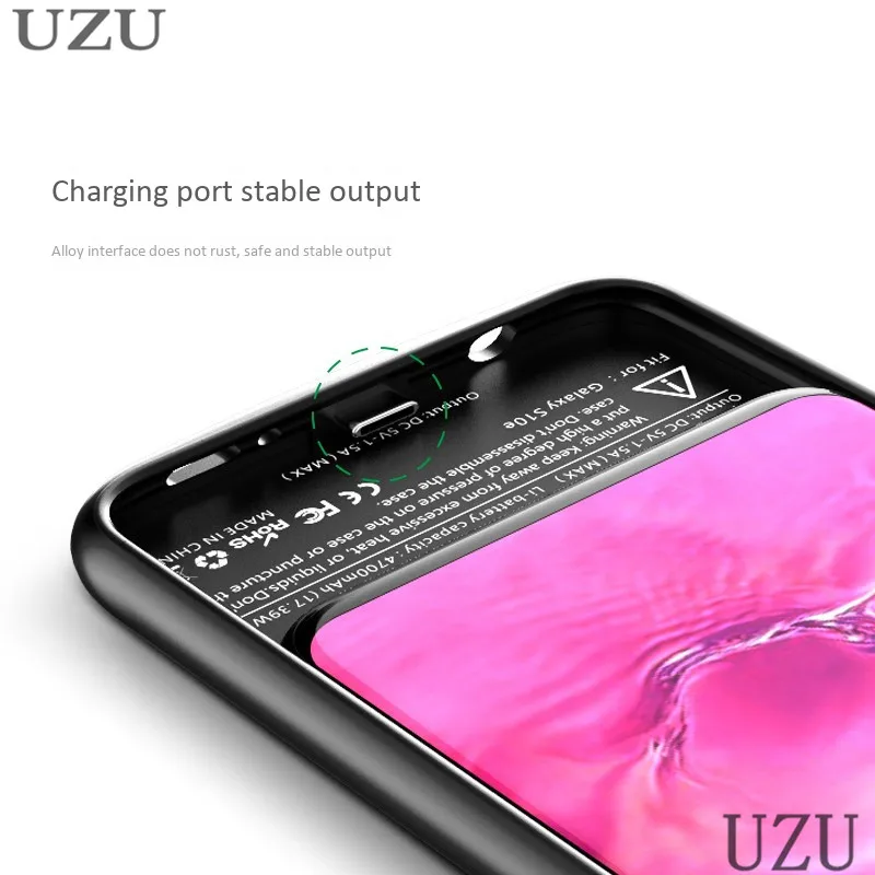 

4700mah portable battery charging case for Samsung Galaxy S10E mobile ultra thin wireless charge case for samsung galaxy s10e