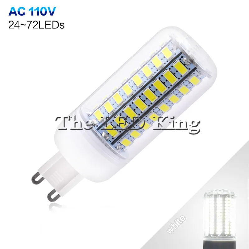 1 шт. лампада Светодиодная лампа 110 в 127 220 В G9 5730 SMD Bombillas свеча Luz Ampoule