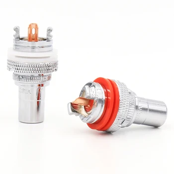 

8pcs RCA Terminal Sockets Rhodium plated RCA socekt Chassis Connector CD Amplifier