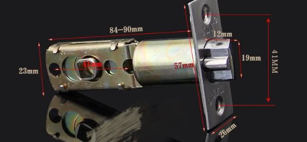 Три бар замок защелка межкомнатный дверной замок цилиндр межосевое расстояние Регулируемый 60 мм 70 мм