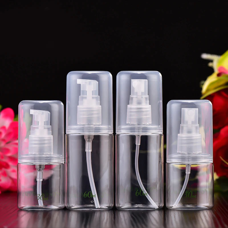 

30ml 60ml Empty Travel Cosmetic Bottle Refillable Emulsion Spray Bottle for Lotion Shampoo Bath Toner Container Portable Bottles