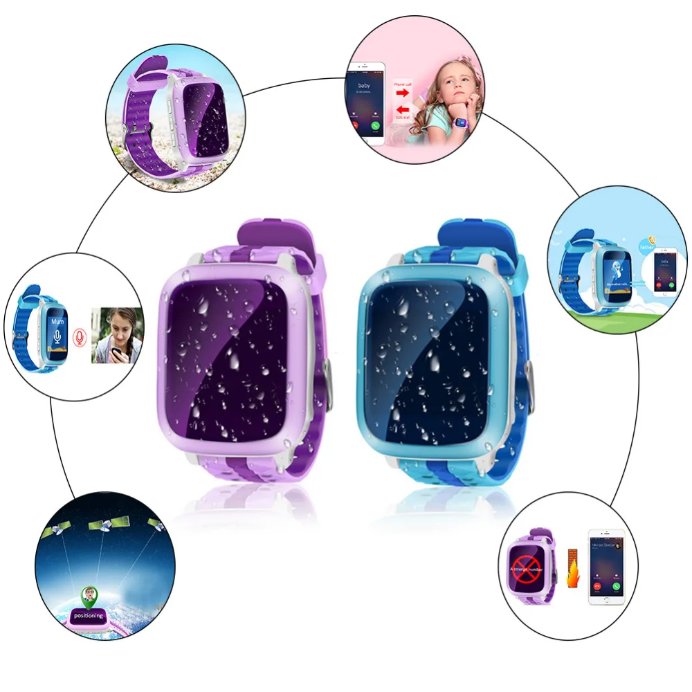 Kinder Smart Uhr mit OSO funktion GPS WiFi Locator Tracker IP67 Wasserdichte Intelligente Armbanduh