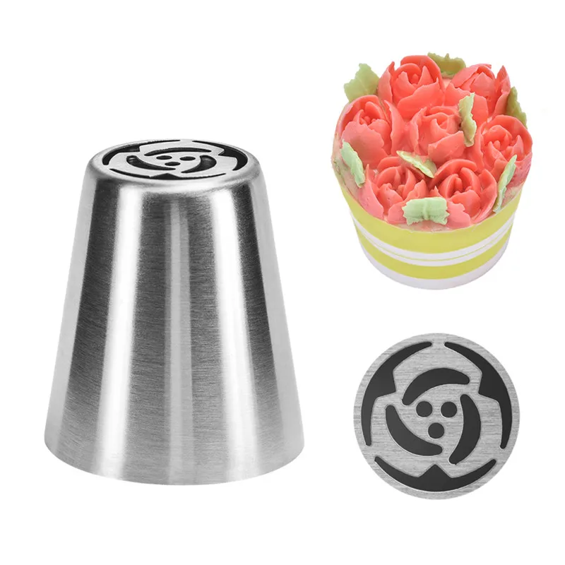 

1PC VOGVIGO DIY Russian Icing Piping Nozzles Tips Sugarcraft Pastry Tools Cake Decorating Tools Cream Nozzles Decoration