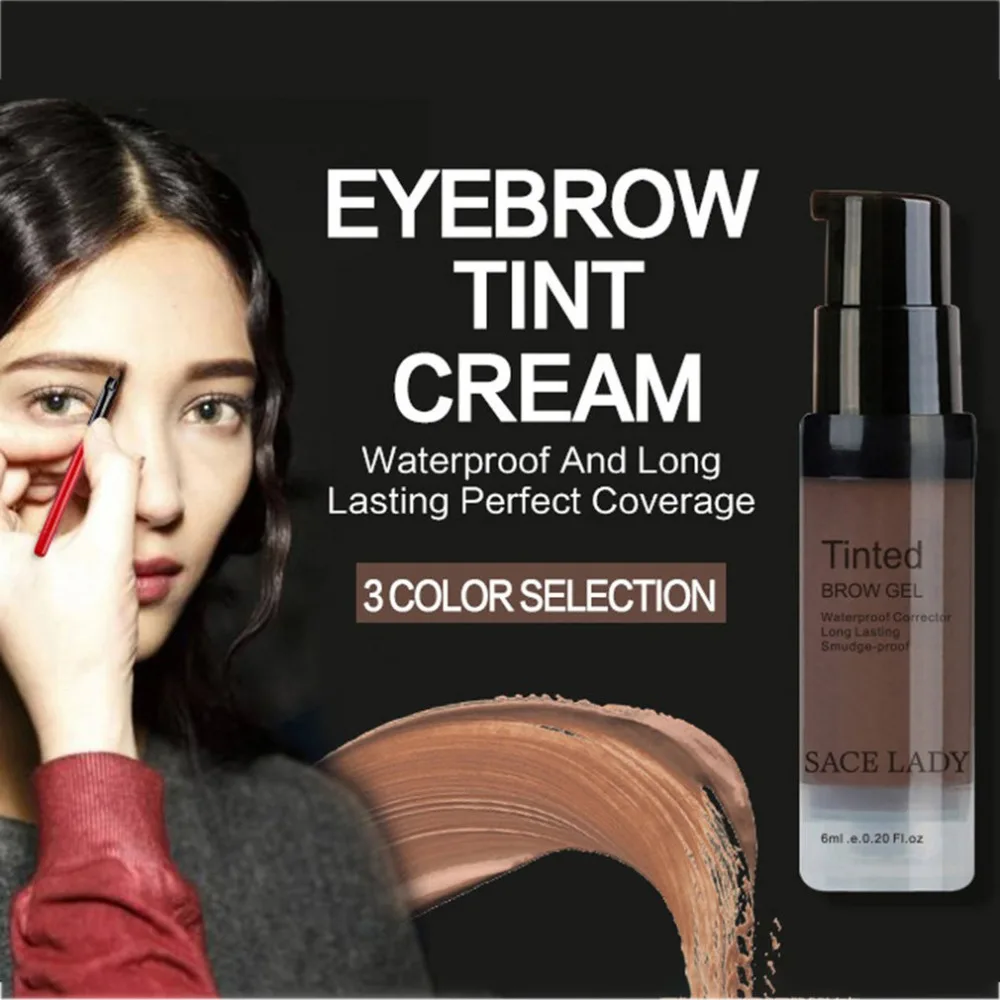 Eyebrow Gel Cream Waterproof Long lasting Eyebrow Tint Paint Eye Brow