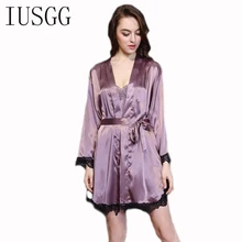 Пижама Халат летние сексуальные кружевные ночные рубашки женский ночной комплект ночнушки сплошной длинный рукав v-образный вырез Женская миниатюрная Ночная рубашка Пижама