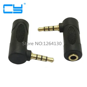 

5pcs/Plug Elbow right angle 3.5mm male to female audio connector 90 degree adapter gold plated