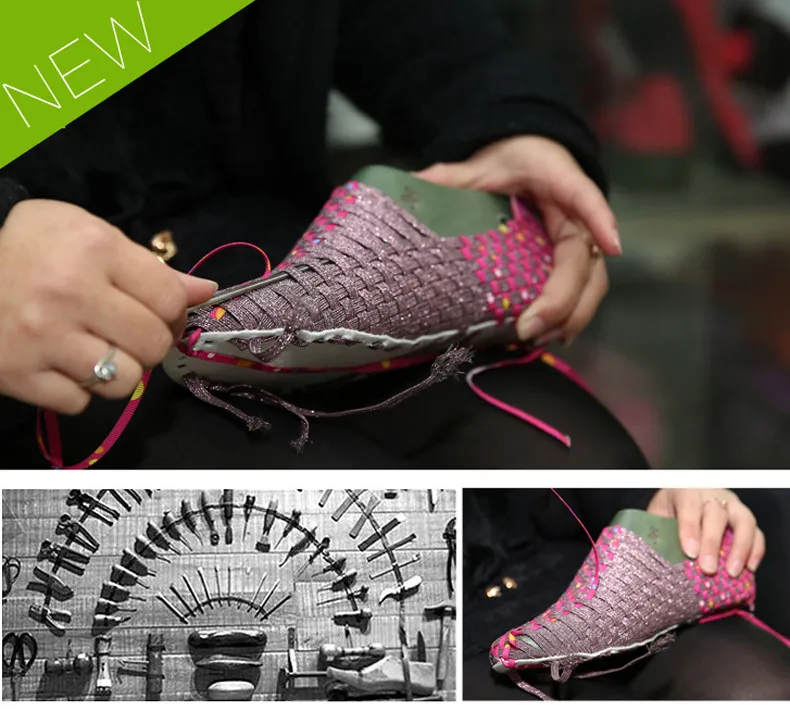 2019 Spring women casual shoes women wove platform shoes ladies fashion slip on sneakers shoes breathable walking shoes (6)