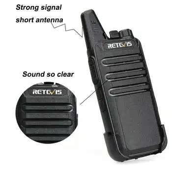 4pcs Retevis RT622 RT22 Handy Walkie Talkie Radio Station 16CH UHF CTCSS/DCS VOX Scan Hf Transceiver 2 Way Radio Handy Talkie