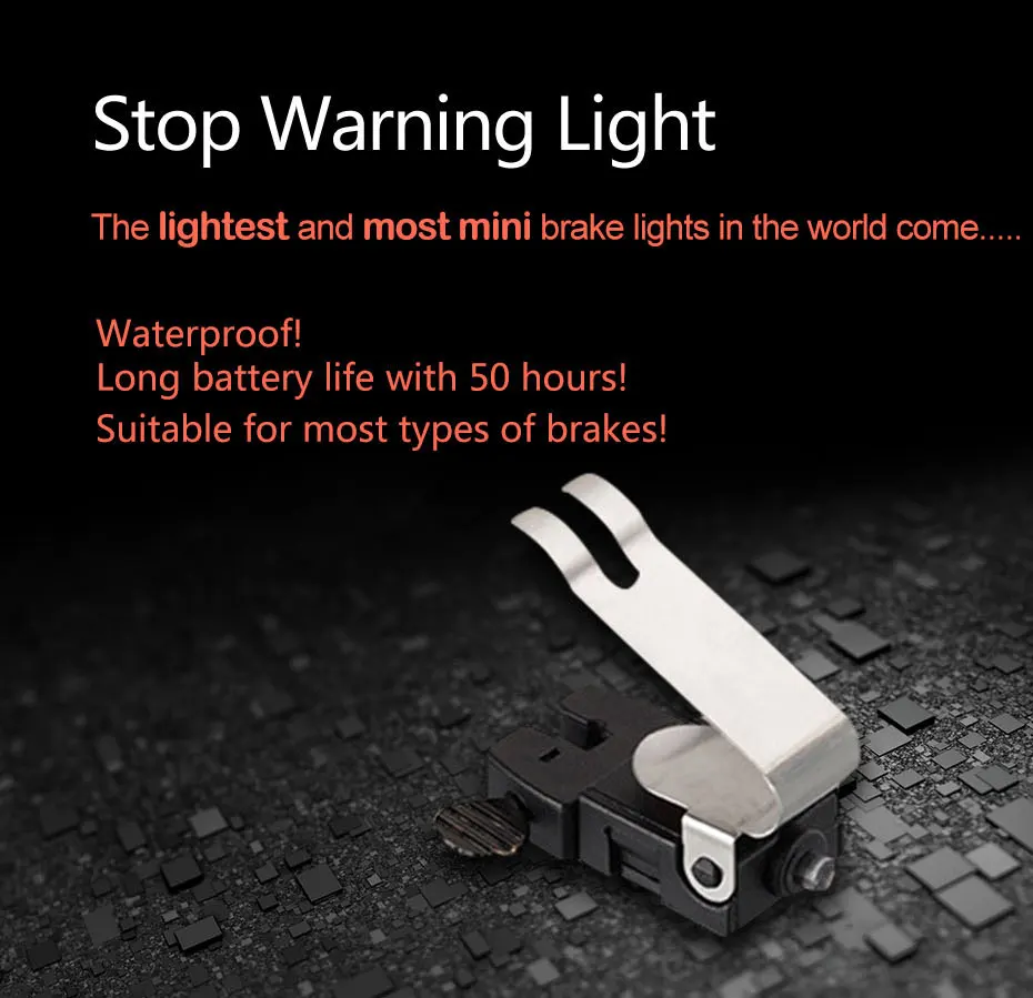 Top Leds Red Bicycle Rear Light Brake Stop Signal Bike Light Lamp Battery Bicycle Accessories Led Bike Cycling bisiklet aksesuar 1