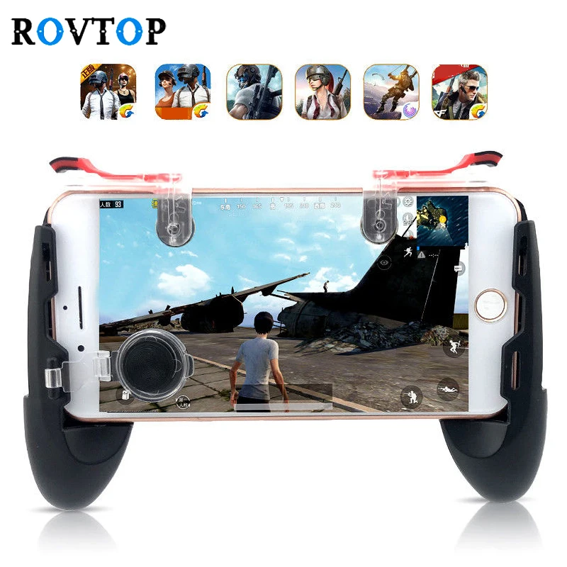 

Rovtop Gamepad Joystick for Mobile Phone Game Controller Android Game Pad Wireless Shooter Trigger Pubg Fire Buttons Z2